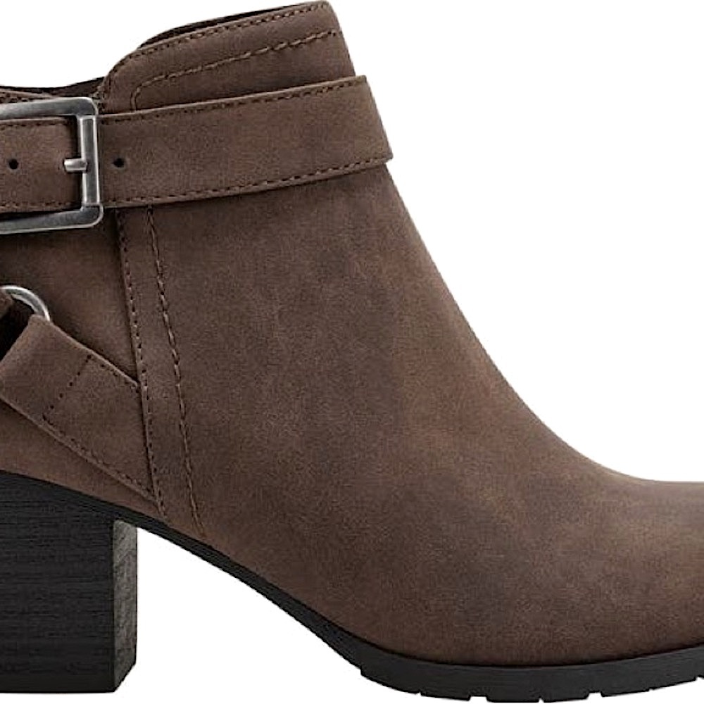 Saydie Mid Heel Belted Bootie
INDIGO RD  Lug sole Round Toe Buckle strap 7.5M